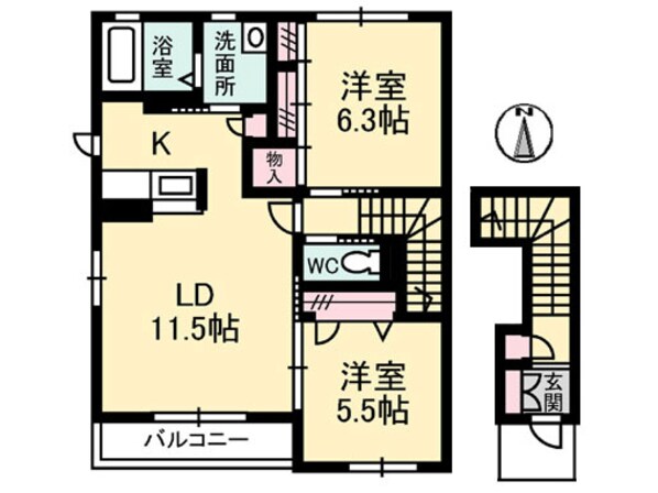 シャーメゾン黒石の物件間取画像